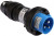 GHG5117306R0001, IP66 Blue Cable Mount 2P + E Power Connector Plug ATEX, Rated At 16A, 240 V