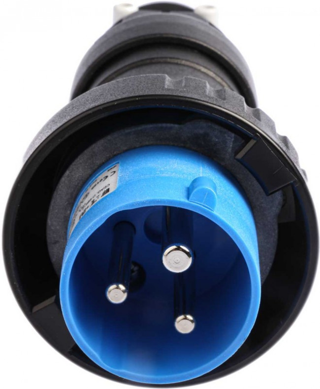 GHG5117306R0001, IP66 Blue Cable Mount 2P + E Power Connector Plug ATEX, Rated At 16A, 240 V GHG5117306R0001, IP66 Blue Cable Mount 2P + E Power Connector Plug ATEX, Rated At 16A, 240 V
