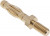 22.1053, Gold Male Banana Plug, 4 mm Connector, Screw Termination, 50A, Gold Plating