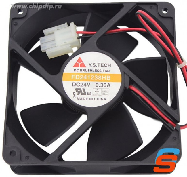 Вентилятор Y.S. TECH FD241238HB 120x38мм 24V 7.44W 0.36A OEM
