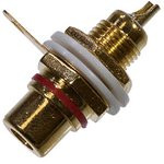 7-0235(1-291G RS-115G), гнездо RCA металл "позолоченное" с изол. на корпус черное