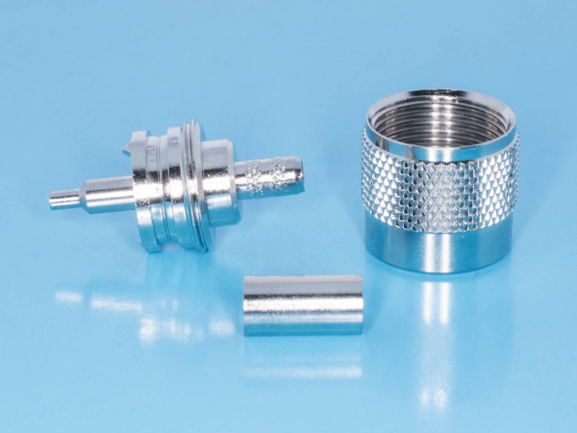 UHF-C58, Разъем UHF вилка на кабель RG-58, обжимной