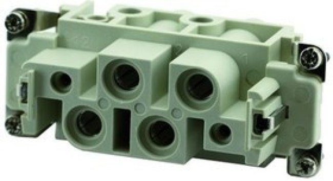 C146 10B004 100 13, Heavy Duty Power Connector Insert, 80A, Female, Heavy Mate C146 Series, 4+PE Contacts C146 10B004 100 13, Heavy Duty Power Connector Insert, 80A, Female, Heavy Mate C146 Series, 4+PE Contacts