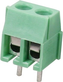 DG350-3.5-02P-14, Клеммник, 2-контактный 3.5мм, прямой