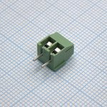 DG350-3.5-02P-14, Клеммник, 2-контактный 3.5мм, прямой