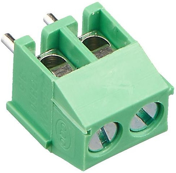 DG350-3.5-02P-14, Клеммник, 2-контактный 3.5мм, прямой