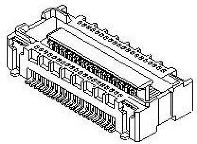 500913-0502, Board to Board &amp; Mezzanine Connectors 0.4 BtB Rec Hsg Assy ssy 50Ckt EmbsTp Pkg