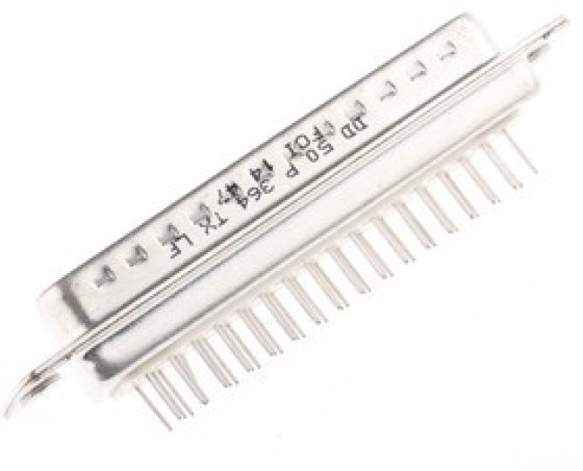 DD50P364TXLF, D 50 Way Through Hole D-sub Connector Plug, 2.76mm Pitch