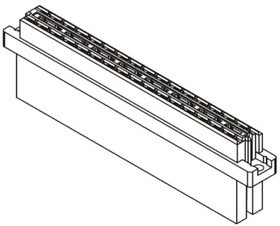 09040323213, Harting 09 04 32 Way 5.08mm Pitch, Type D, 2 Row, Straight DIN 41612 Connector, Socket 09040323213, Harting 09 04 32 Way 5.08mm Pitch, Type D, 2 Row, Straight DIN 41612 Connector, Socket