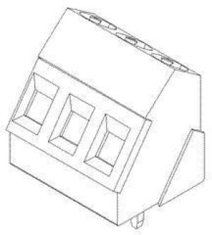 39890-0403, Fixed Terminal Blocks 5.00MM LOW PROFILE 35 D ANGLE 3 CKT