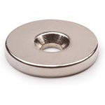 Неодимовый магнит диск 20х3 мм с зенковкой 4.5/7.5 мм