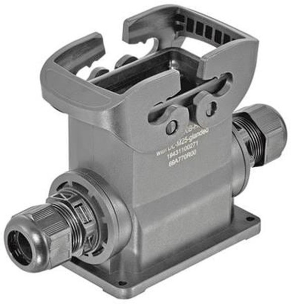 19431100271, Разъем для тяжелых условий, IP66, With Gland, Нейлон (Полиамид), Армированный Стекловолокном