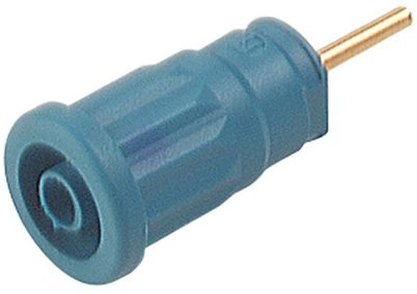 972363102, Blue Female Banana Socket, 4 mm Connector, Solder Termination, 24A, 1000V ac/dc, Gold