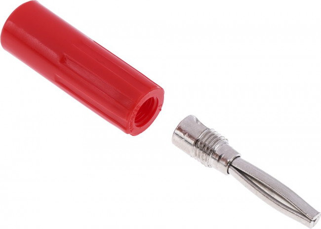 557-0500, Test Plugs &amp; Test Jacks RED 4MM TRIPLE CONTACT