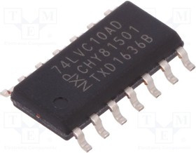 74LVC10AD.112, IC: цифровая; NAND; Ch: 3; IN: 3; CMOS,TTL; SMD; SO14; LVC; 1,2?3,6ВDC