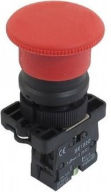 NP2-EC42, Кнопка "грибок" без фиксации красная ON-(OFF) пласт. NP2-EC42, Кнопка "грибок" без фиксации красная ON-(OFF) пласт.