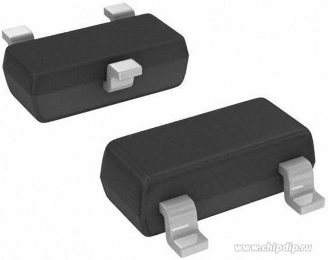 MMBT2222A-7-F, Транзистор NPN, биполярный, 40В, 600мА, 310мВт, SOT23