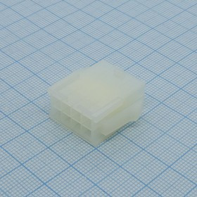 39012081, Корпус разъема, с язычком, UL 94V-2, Серия Mini-Fit Jr., Гнездо, 8 вывод(-ов), 4.2 мм 39012081, Корпус разъема, с язычком, UL 94V-2, Серия Mini-Fit Jr., Гнездо, 8 вывод(-ов), 4.2 мм