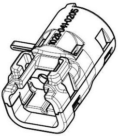 1028-041-0205, Automotive Connectors 2P BSCKSHELL PLUG DTM*06-2S