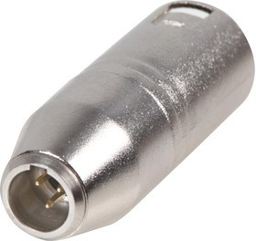 PSG01362, Переходник разъема, Mini XLR, 3 вывод(-ов), Штекер, XLR, 3 вывод(-ов), Штекер