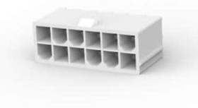 1-1586037-2, Соединитель провод-плата HDR 12 контакт(ов) 4.2мм прямой монтаж в отверстие 12 терминалов 1 порт лоток