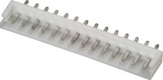 B14B-EH-A(LF)(SN), 1x14P EH 1 2.5mm Male pIn 14 -25°C~+85°C 3A StraIght PlugIn,P=2.5mm WIre To Board / WIre To WIre Connector