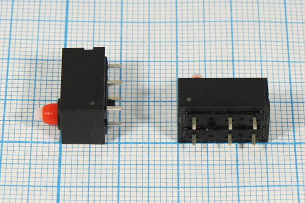 Микропереключатель , размер 16x 9x 8, 3А, переключение ON-(ON), размер концевика H4.5, КВБ307-150PA