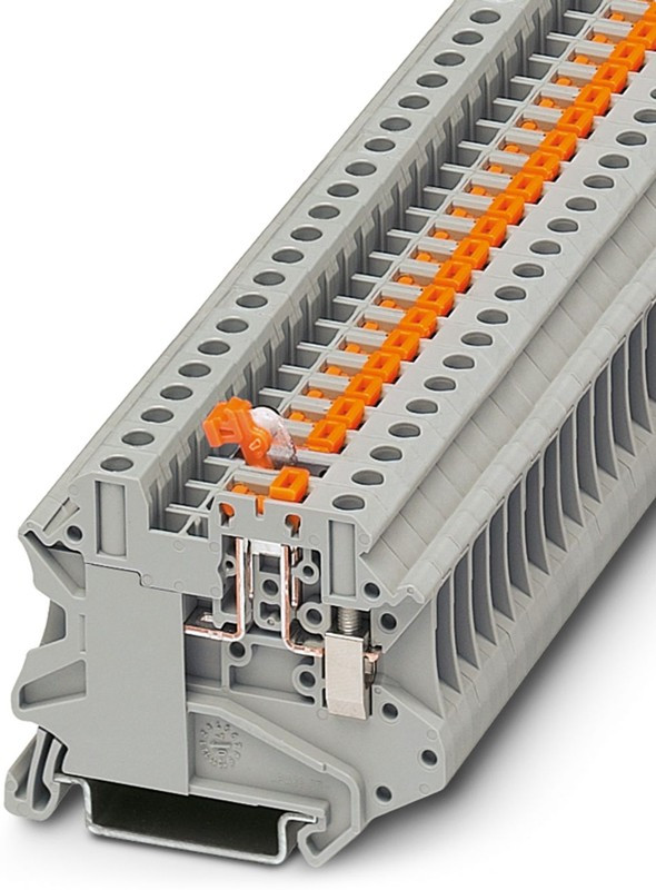 3046139, DIN Rail Terminal Blocks UT 4-MT KNIFE DISCON TERM BK