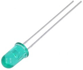 HLMP-3519, Standard LEDs - Through Hole Green Non-diffused 565nm 10.6mcd