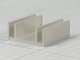 Ребристый радиатор, 6389 охладитель 25x 24x 10\F42\0,8\Al\сер\KRA-L\