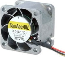 9L0412H301, Вентилятор: DC; осевой; 12ВDC; 40x40x28мм; 9,6куб.м/ч; 40дБА; Дл: 300мм