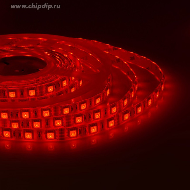 10-35 Комплект светодиодной ленты 12В с аксессуарами (блок, коннектор), smd 5050, 60 д/м, IP65, 5м,