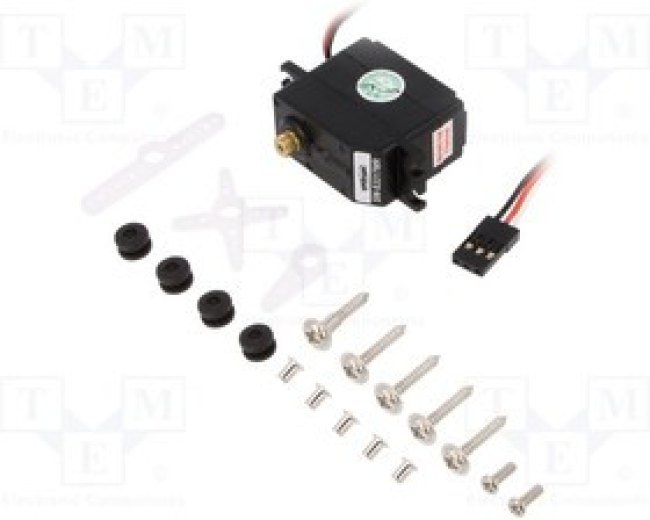 OKY8094, Двигатель: сервомеханизм, 4,8-6ВDC, mini, аналоговый, 26г, металл