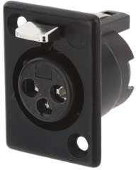 710-0300, Panel Mount XLR Connector, Female, 50 V ac, 3 Way, Silver Plating