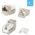 Вставка Hyperline, Keystone Jack RJ-45(8P8C), категория 6, экранированная, 110 IDC, заделка с помощь