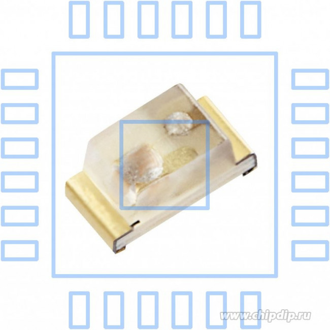 KPT-1608SRC-PRV, Светодиод smd 1,6х0,8мм/красный/640нм/ 36-100мкд/прозрачный/120°