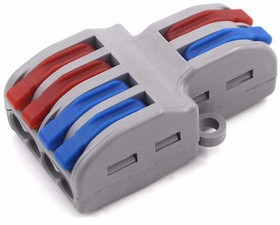 Зажим-клемма 2x2 прохадная разветвительная на 2 полюса Зажим-клемма 2x2 прохадная разветвительная на 2 полюса