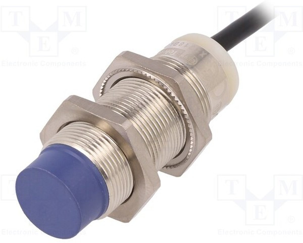 XS218BLPAL2, Inductive Barrel-Style Proximity Sensor, M18 x 1, 8 mm Detection, PNP Output, 12 24 V