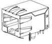 43202-8917, Modular Connectors / Ethernet Connectors RA 8/8 RJ45 low profile