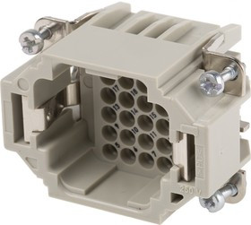 11285000, Heavy Duty Power Connector Insert, 10A, Male, H-DD Series, 25 Contacts