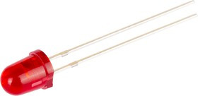 АЛ307КМ5, Светодиод красный 45° d=5мм 2.5мКд 660нМ