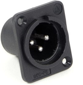 PD3MSC1AU, XLR Connectors QG PLASTIC PANEL MT