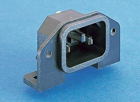 PX0580/PC/12132, IEC Power Connector, IEC C14 Inlet, 10 А, 250 В AC, Сквозное Отверстие, Snap-In, Flange Mount PX0580/PC/12132, IEC Power Connector, IEC C14 Inlet, 10 А, 250 В AC, Сквозное Отверстие, Snap-In, Flange Mount