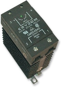 CMRD4845, Твердотельное реле, SPST-NO, 45 А, 530 В СКЗ, DIN-рейка, Зажимная Клетка, Переход Через Нуль CMRD4845, Твердотельное реле, SPST-NO, 45 А, 530 В СКЗ, DIN-рейка, Зажимная Клетка, Переход Через Нуль