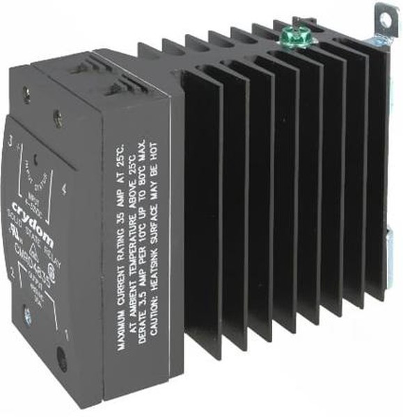 CMRD4845, Твердотельное реле, SPST-NO, 45 А, 530 В СКЗ, DIN-рейка, Зажимная Клетка, Переход Через Нуль CMRD4845, Твердотельное реле, SPST-NO, 45 А, 530 В СКЗ, DIN-рейка, Зажимная Клетка, Переход Через Нуль