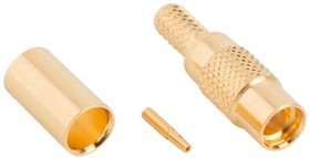 262118, Conn MMCX 0Hz to 6GHz 50Ohm Crimp ST Cable Mount F Gold