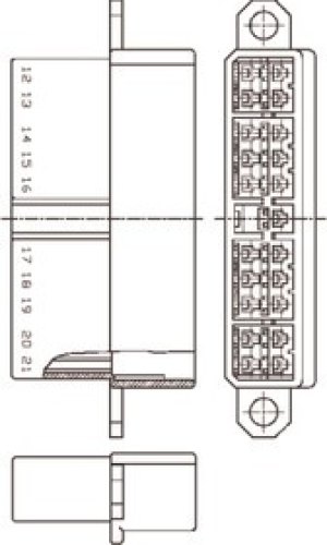 172515-1, Корпус разъема, MIC MK-II, Гнездо, 13 вывод(-ов), MIC MK-II Series Socket Contatcs 172515-1, Корпус разъема, MIC MK-II, Гнездо, 13 вывод(-ов), MIC MK-II Series Socket Contatcs