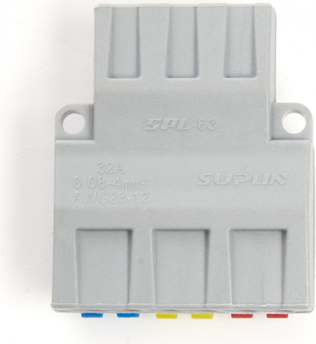 Клемма строительно-монтажнаядля подключения фазных проводников 3 контактные группы, (1 ввод,2вывода на полюс) LD222-427 ... Клемма строительно-монтажнаядля подключения фазных проводников 3 контактные группы, (1 ввод,2вывода на полюс) LD222-427 ...