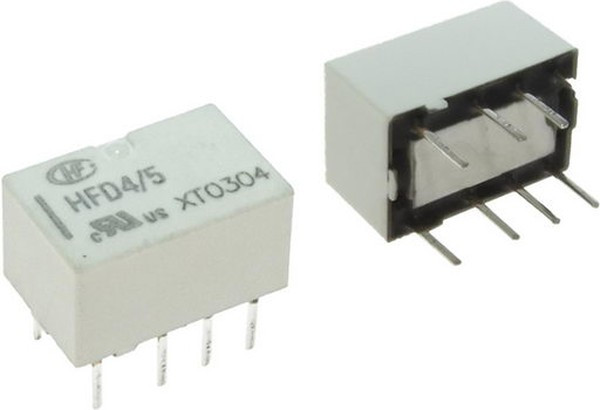 HFD4/5 (IM03TS) (1-1462037-8), Реле 2 переключ. 5VDC, 2A/250VAC DPDT