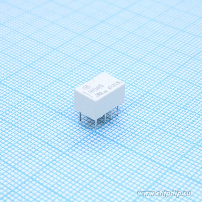 HFD4/5 (IM03TS) (1-1462037-8), Реле 2 переключ. 5VDC, 2A/250VAC DPDT